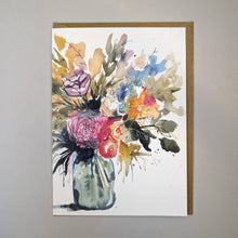 Load image into Gallery viewer, Vase of Flowers' Floral Card
