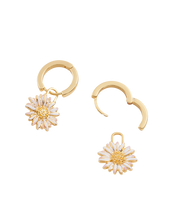 Load image into Gallery viewer, Daisy Huggie Earrings
