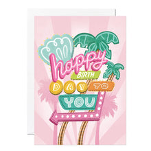 Load image into Gallery viewer, Birthday Neon Sign Card
