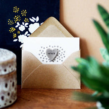 Load image into Gallery viewer, 'Loved' Heart Tiny Token Card
