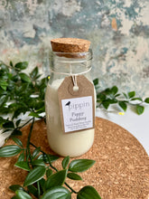 Load image into Gallery viewer, Figgy Pudding - Pippin 200ml milk bottle candle with cork lid
