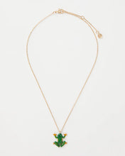 Load image into Gallery viewer, Enamel Frog short gold necklace
