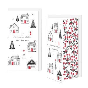 Gift Wallet Christmas - Houses