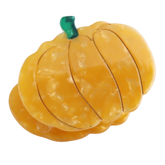 Pumpkin Hair Claw Clip yellow/orange