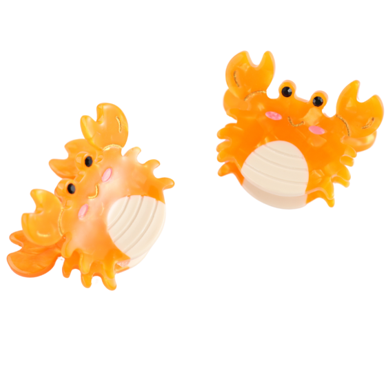 Mini Crabs Hair Claw Clips Twin Pack