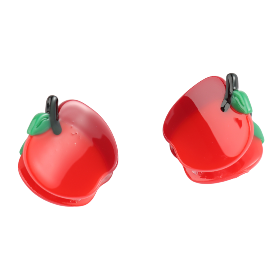Mini Apples Hair Claw Clips Twin Pack