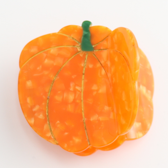 Pumpkin Hair Claw Clip orange