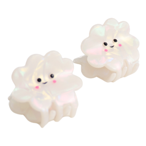 Mini Cloud Hair Claw Clips Twin Pack