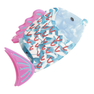 Fish Hair Claw Clip Blue