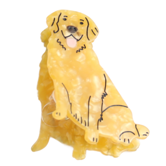 Golden Retriever Hair Claw Clip