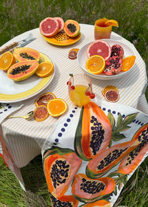 Papaya tea towel