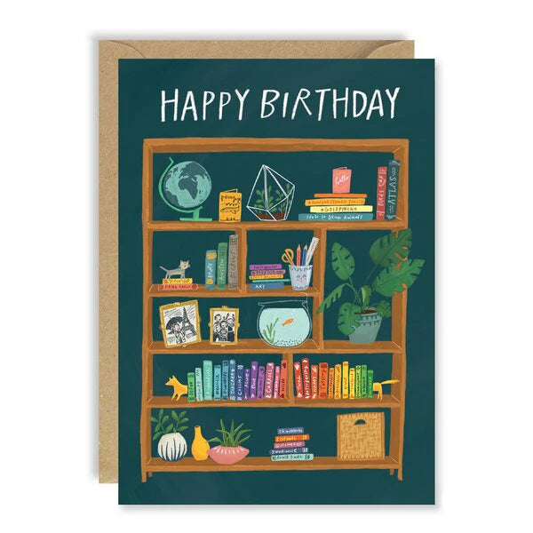 Birthday Bookcase card