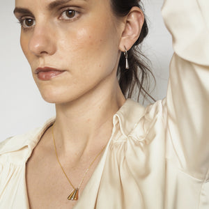 Kira - teardrop trio necklace