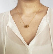 Load image into Gallery viewer, Kira - cluster ball necklace - gold plated
