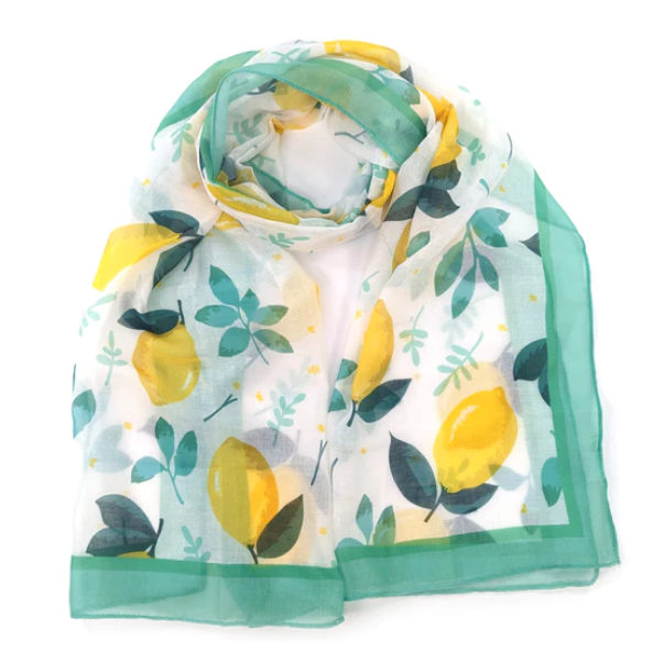 Luscious Lemon lightweight summer scarf