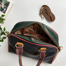 Load image into Gallery viewer, Maggie Brown Spot Upcycled Leather Handbag
