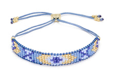 Load image into Gallery viewer, Magic Blue and Gold Friendship Beaded Bracelet
