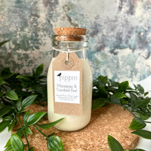 Load image into Gallery viewer, Marzipan and Candied Peel - Pippin 200ml milk bottle candle with cork lid
