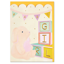 Load image into Gallery viewer, Baby Girl Bunny card
