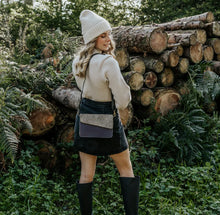 Load image into Gallery viewer, Rani Mustard Leopard Upcycled Leather Handbag
