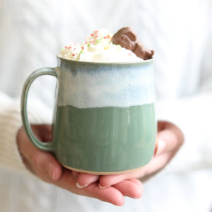 Sage Green Glosters Handmade Mug