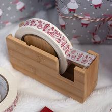 Load image into Gallery viewer, Red Santa 24mm wide paper tape
