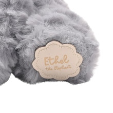 Load image into Gallery viewer, Ethel The Plush Sitting Grey Elephant 22 cm
