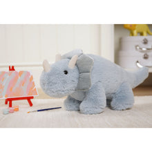 Load image into Gallery viewer, Tyrone The Plush Blue Dinosaur 40 cm
