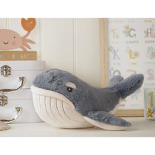 Load image into Gallery viewer, Wilfred The Plush Dark Blue Whale 28 cm
