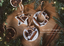 Load image into Gallery viewer, Round Spiced Orange Scented Soy Wax Christmas Tree Decoration
