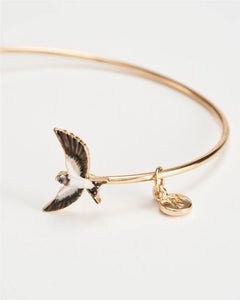 Enamel Swallow Bangle