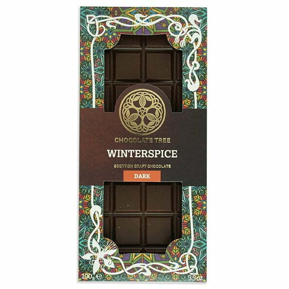 Winterspice organic 100g craft chocolate bar by Chocolate Tree