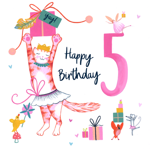 5 Happy Birthday cat