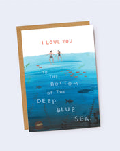 Load image into Gallery viewer, Deep Blue Sea Valentine card
