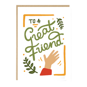 To a great friend card