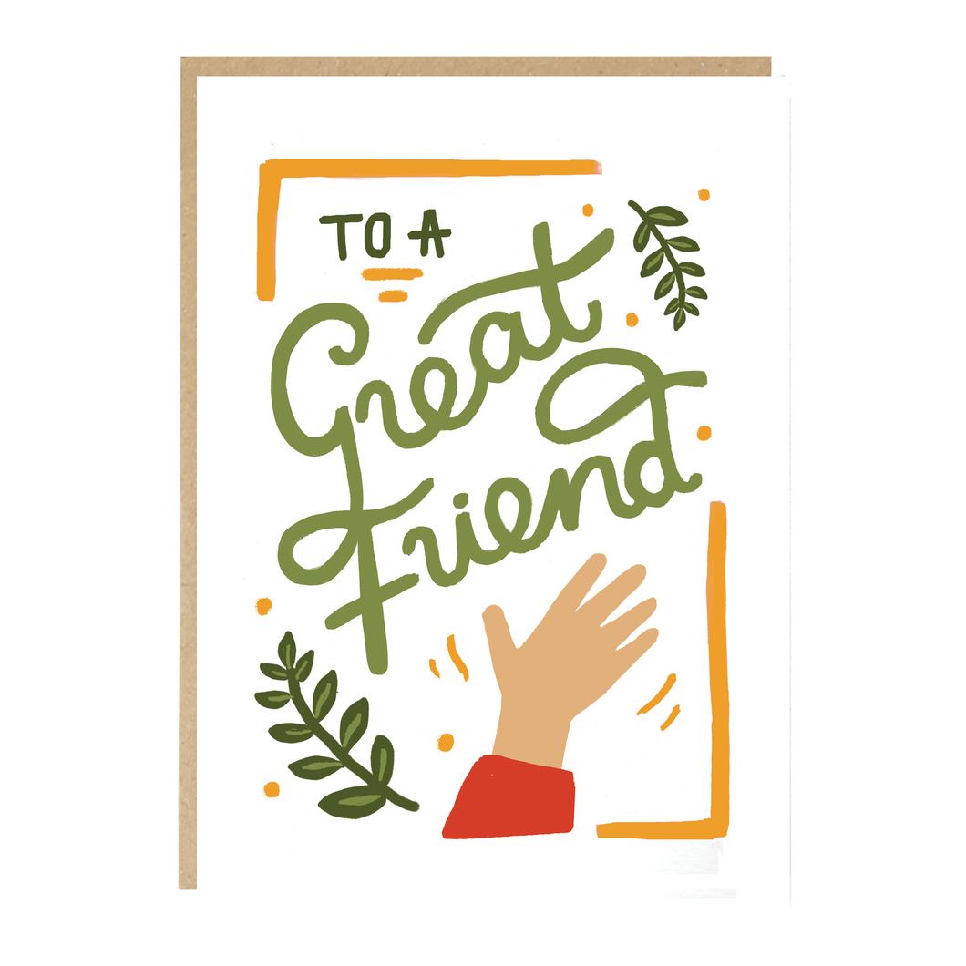 To a great friend card