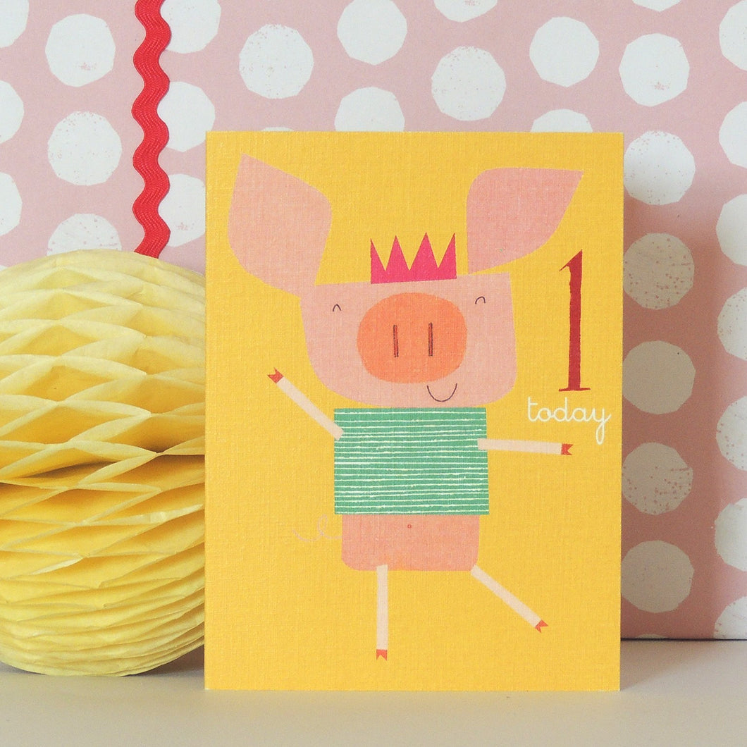 Age 1 piglet mini card