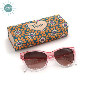 Pink translucent ombre sunglasses