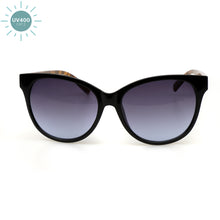 Load image into Gallery viewer, Black and tortoiseshell oversize sunglasses
