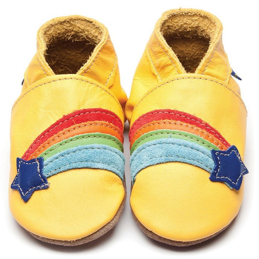 Inch Blue Shoes - Rainbow Star yellow