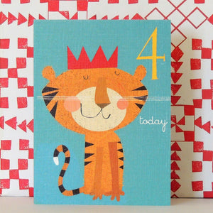 Age 4 tiger mini card
