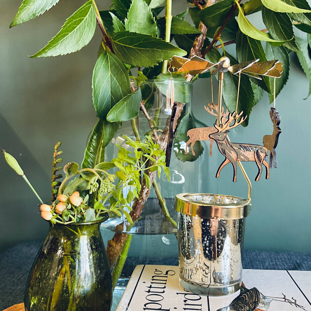 Candle Carousel with Stag decorations