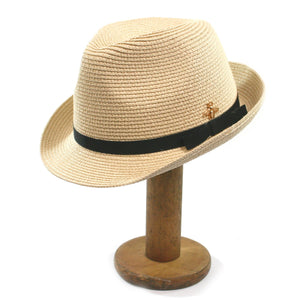 Trilby Style with Bee Detail Foldable Hat