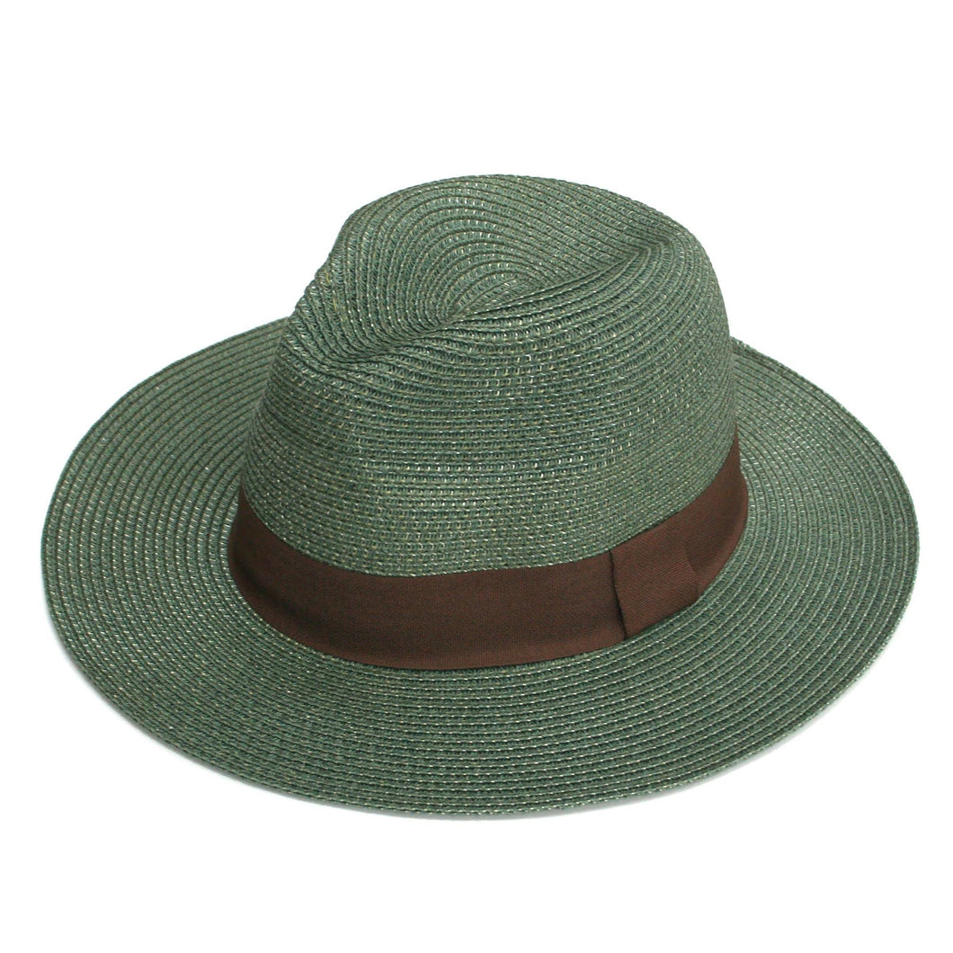 Teal Panama Foldable Hat