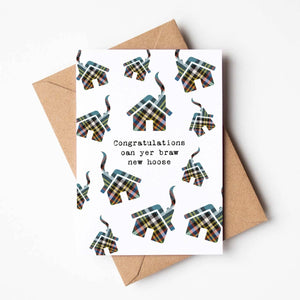 Braw New Hoose  |  Scottish Greeting Card  |  New Home Card