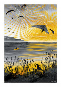 Sunset Flight A4 print