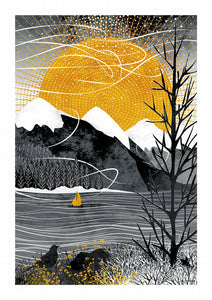 Sail on the Wind A4 print