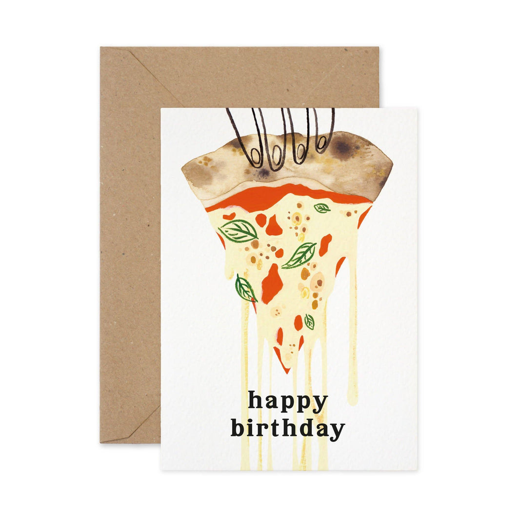 Birthday Pizza Slice Card