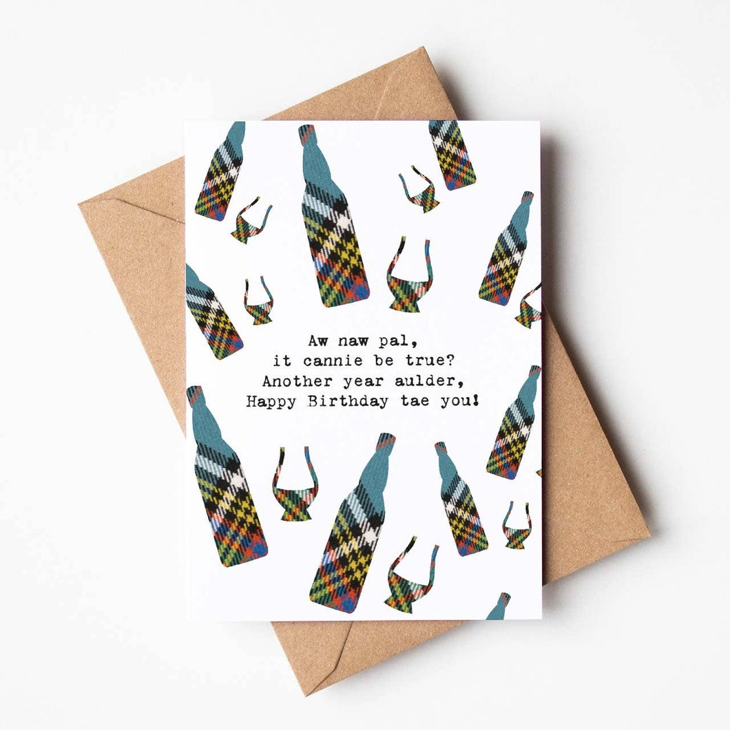 Happy Birthday Dram  |  Scottish Greeting Card  |  Birthday Card  |  Whisky Lover