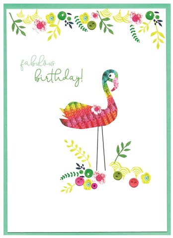 Fabulous Birthday - flamingo